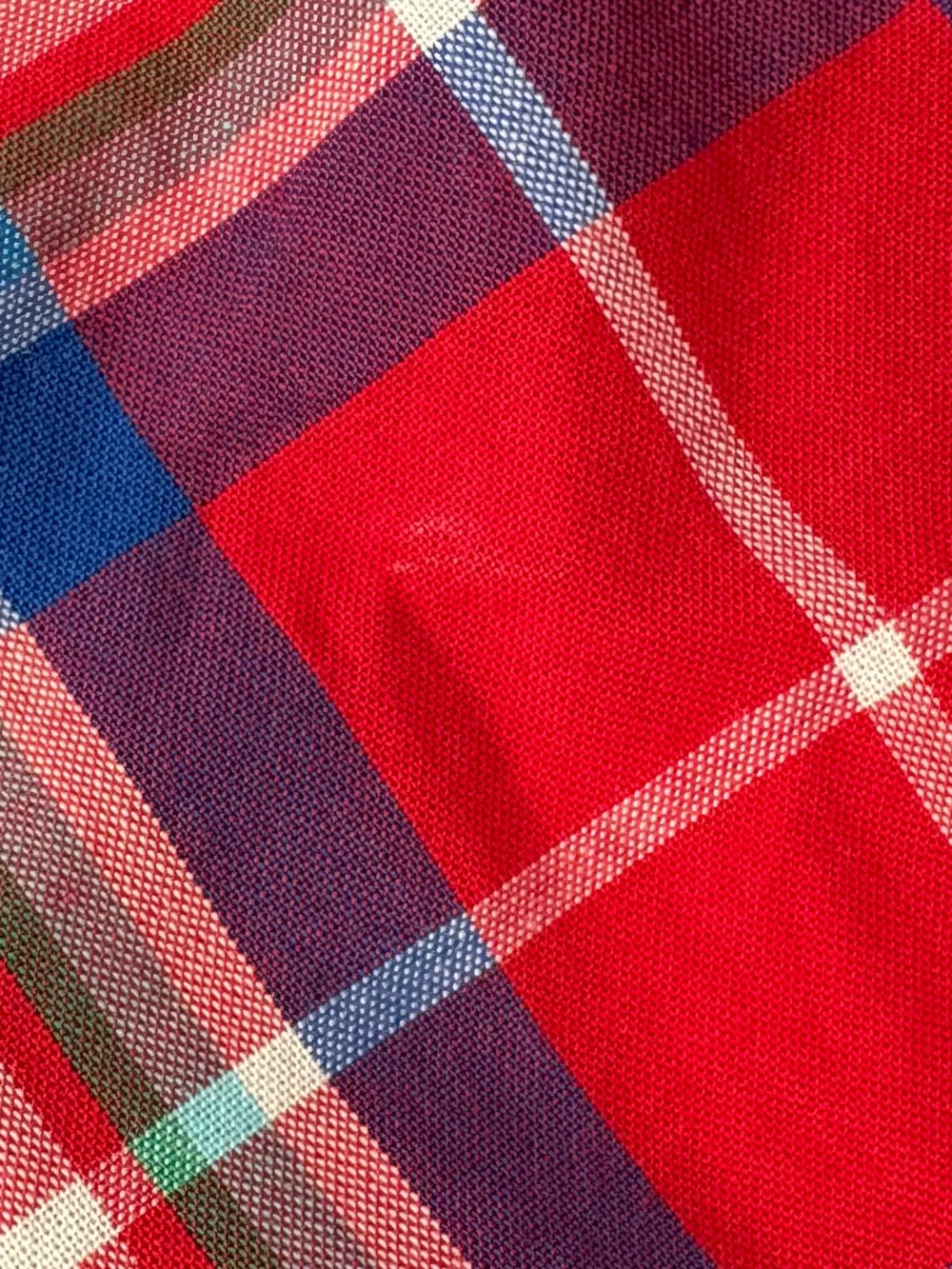 Ralph Lauren Red Plaid Short-Sleeve Button-Down Shirt